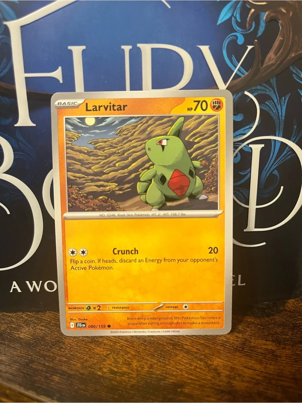 Larvitar Pokémon Card Journey Together 080/159